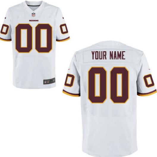 Washington Redskins Nike White Custom Elite Jersey for Men women youth kids