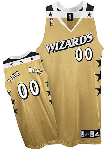 Washington Wizards golden Alternate Jersey custom any name number