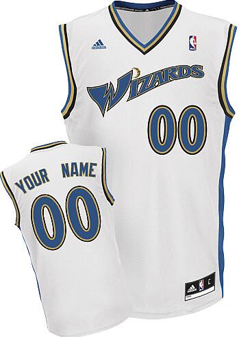 Washington Wizards white adidas Home Jersey custom any name number