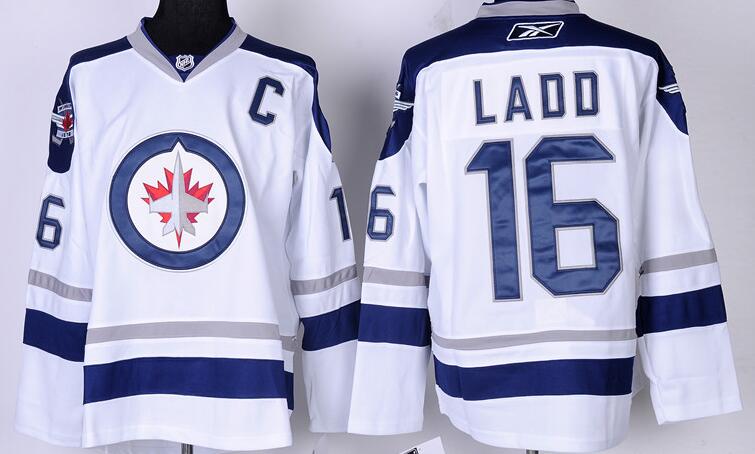 Winnipeg Jets 16 Andrew Ladd White men nhl Jersey