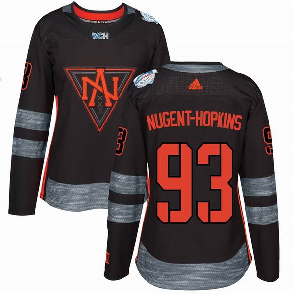 Women 2016 Team North America #93 Nugent-Hopkins Black NHL Jerseys