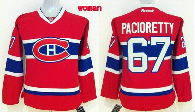 Women Montreal Canadiens #67 Pacioretty red nhl hockey jerseys