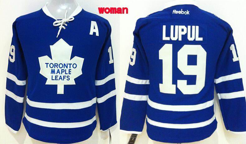 Women Toronto Maple Leafs #19 Joffrey Lupul blue ice hockey Jerseys