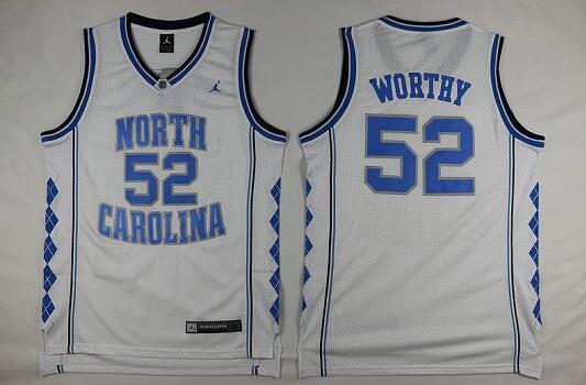Custom Worthy North Carolina #50 White College Basketball Jersey