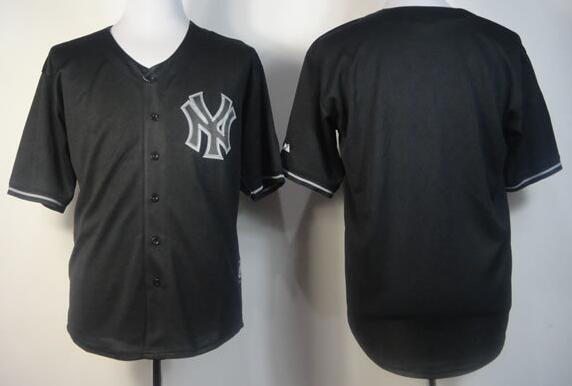 York Yankees blank Black Fashion Jerseys Black Fashion men mlb Jerseys