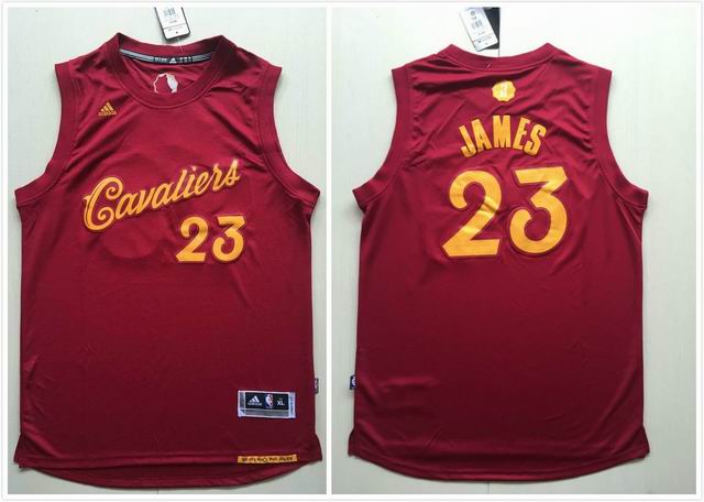 Youth 2017 Cleveland Cavaliers LeBron James #23 red NBA Christmas Jersey