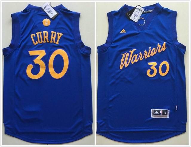 Youth-2017-Golden-State-Warriors--2330-Stephen-Curry-blue-NBA-Christmas-Jersey