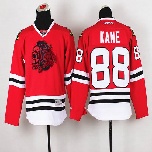 Youth Chicago Blackhawks #88 Patrick Kane red Ice hockey Jersey(1)