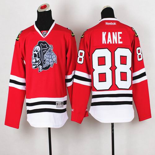 Youth Chicago Blackhawks #88 Patrick Kane red Ice hockey Jersey