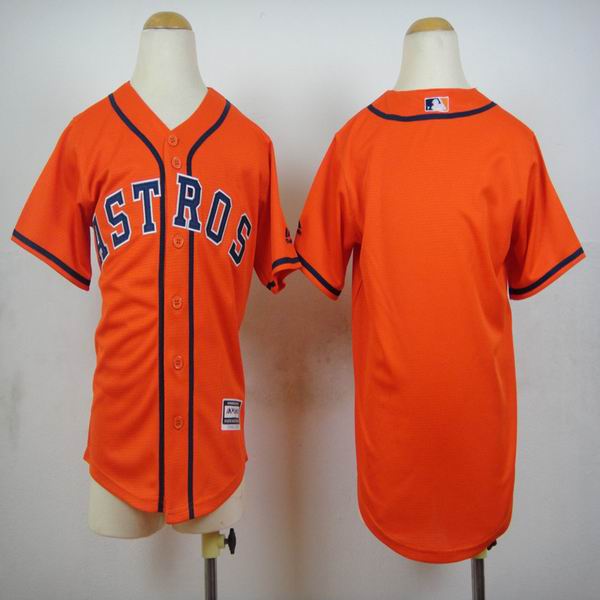 Youth Houston Astros blank orange MLB baseball Jerseys