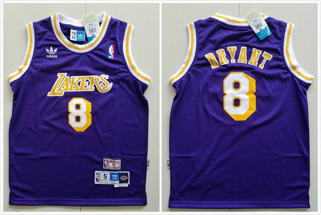 Youth Lakers8 Bryant purple NBA Jersey