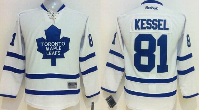 Youth Toronto Maple Leafs 81 Phil Kessel white nhl hockey jerseys