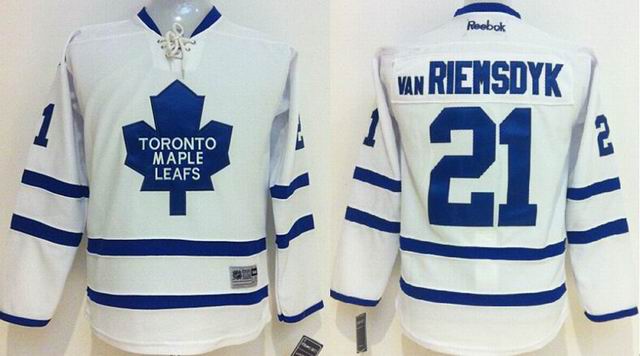 Youth Toronto Maple Leafs van Riemsdyk #21 white nhl Jerseys