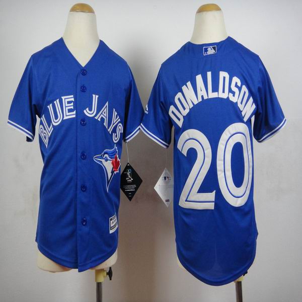 Youth Toronto blue jays #20 Josh Donaldson blue baseball jerseys