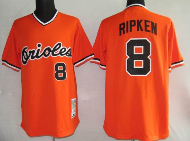 baltimore orioles 8 RIPKEN Orange MLB Jerseys