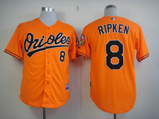 baltimore orioles 8 RIPKEN Orange throwback MLB Jerseys