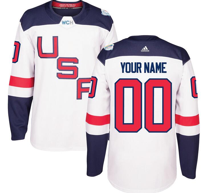 canada olympic team white nhl jersey Custom any name number