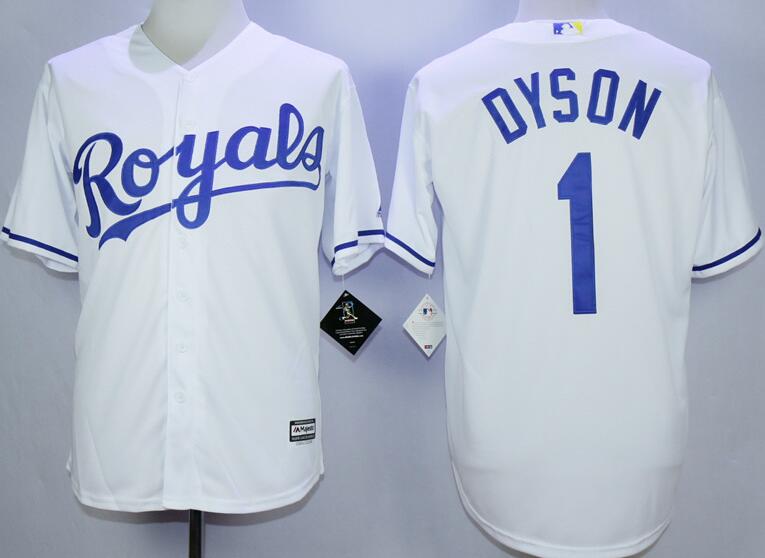 kansas city royals 1 Jarrod Dyson white men baseball mlb jerseys