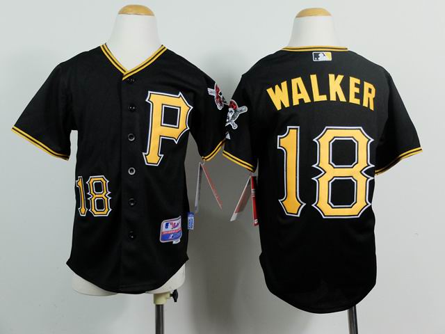 kids  Pittsburgh Pirates 18 Neil Walker black mlb jersey