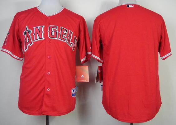 los angeles angels blank red men baseball mlb jersey