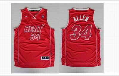 miami heat 34 ray allen red adidas men nba basketball jerseys