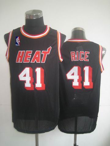 miami heat Glen Rice 41 black adidas men nba basketball jersey