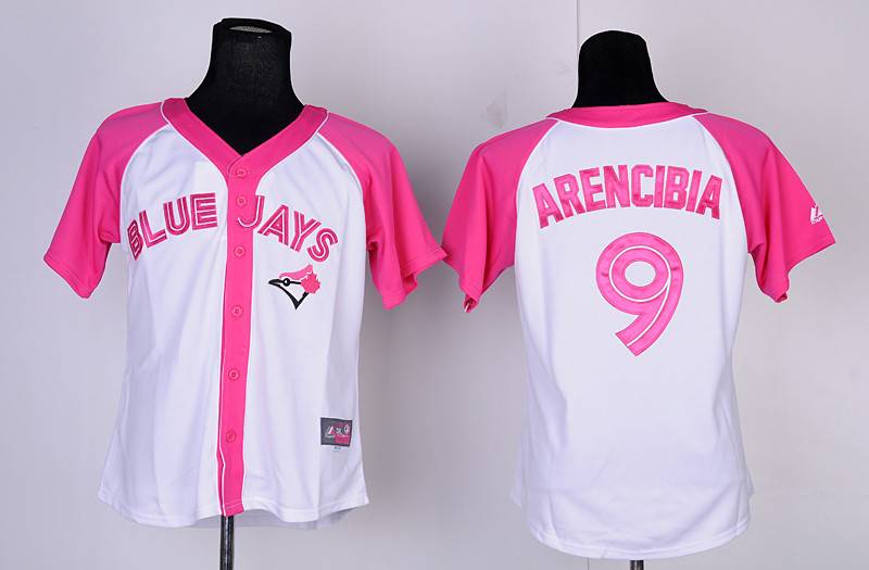 mlb toronto blue jays #9 j.p. arencibia women jerseys white