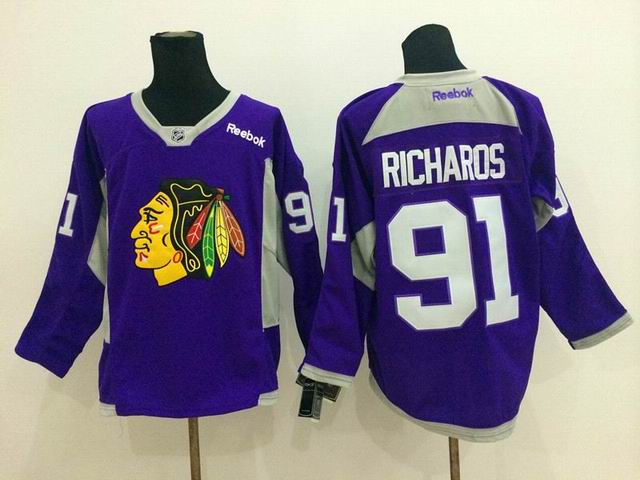 new Chicago Blackhawks 91 Brad Richards purple Jerseys