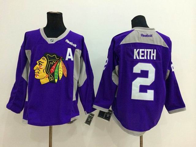 new Chicago Blackhawks Duncan Keith 2 purple Jerseys