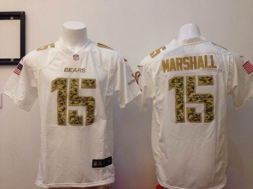 new usa Nike Chicago Bears 15 Brandon Marshall elite White NFL Jerseys