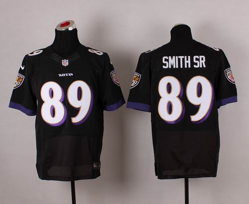 nike Baltimore Ravens Steve Smith SR 89 black elite nfl Jersey