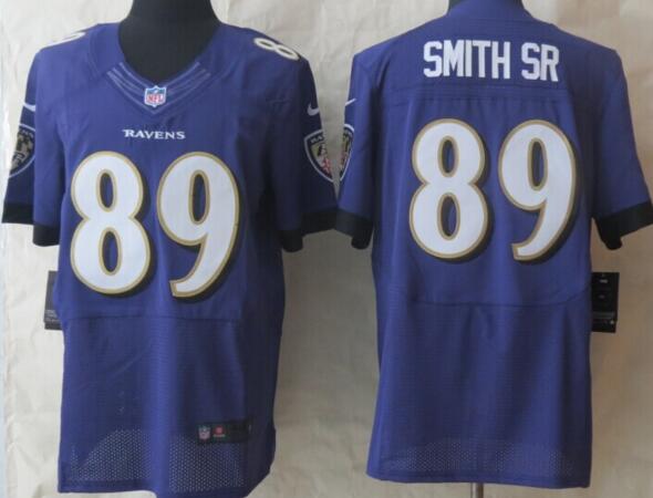 nike Baltimore Ravens Steve Smith SR 89 purple elite nfl Jersey