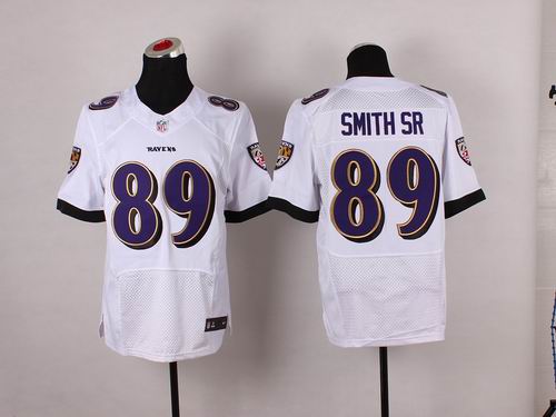 nike Baltimore Ravens Steve Smith SR 89 white elite nfl Jersey