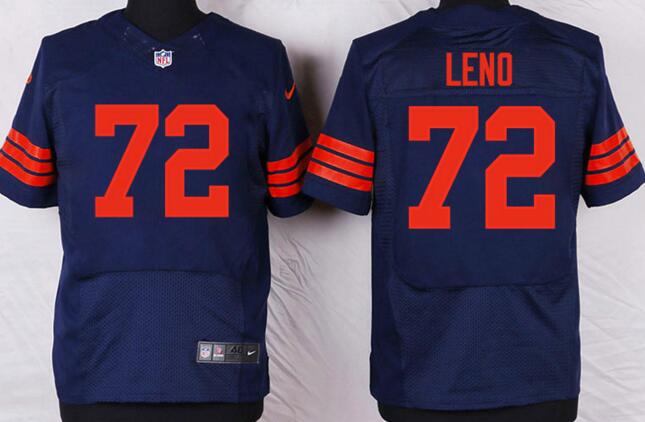 nike Chicago Bears 72 leno elite blue nfl football Jersey