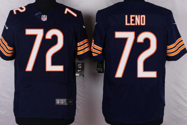 nike Chicago Bears 72 leno elite blue nfl football Jerseys