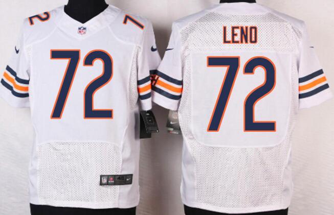 nike Chicago Bears 72 leno elite white nfl football Jerseys