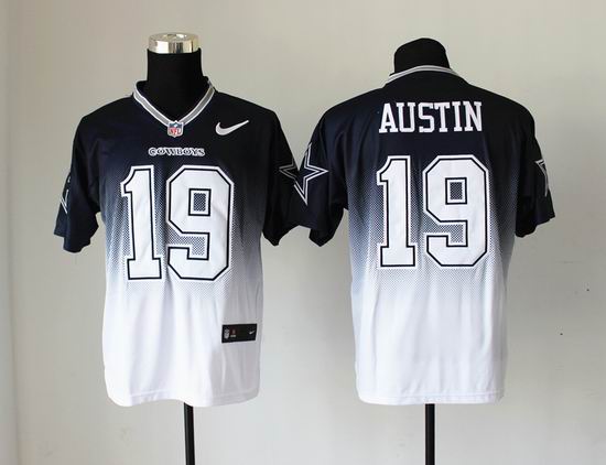 nike Dallas Cowboys 19# Miles Austin drift fashion Blue nfl Jersey