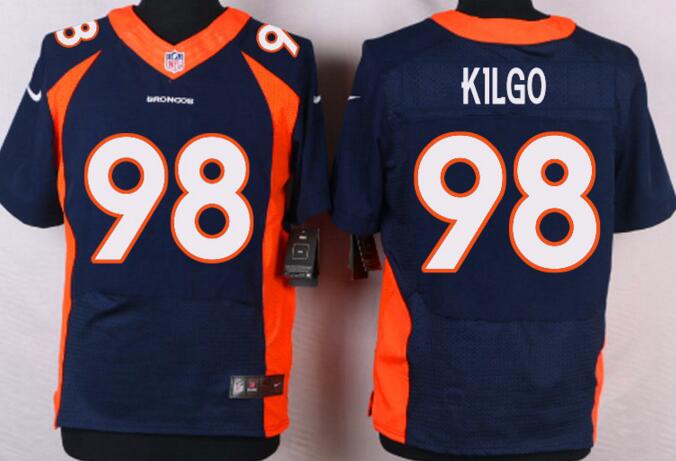 nike Denver Broncos 98 kilgo Elite blue men nfl football Jersey