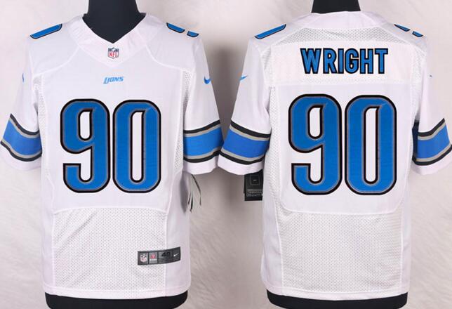 nike Detroit Lions Gabe Wright 90 nike elite white nfl jerseys