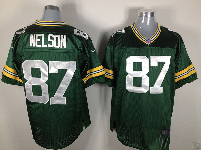 nike Green Bay Packers 87 NELSON green nfl elite jerseys