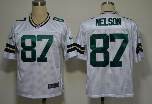 nike Green Bay Packers 87 NELSON white nfl elite jerseys