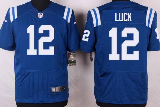 nike Indianapolis Colts 12 Andrew Luck blue men nfl football Elite Jerseys