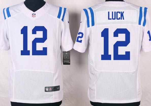 nike Indianapolis Colts 12 Andrew Luck white men nfl football Elite Jerseys