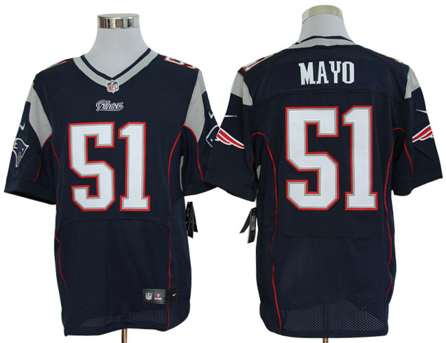 nike New England Patriots 51 Jerod Mayo elite blue jerseys