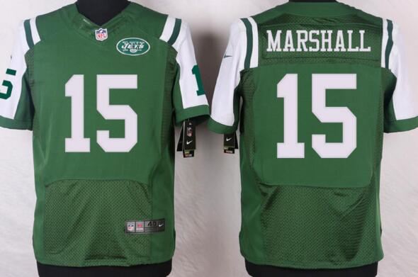 nike New York Jets 15 Brandon Marshall green elite men nfl football jerseys