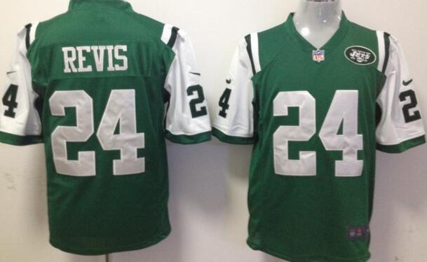 nike New York Jets 24 Darrelle Revis green game men nfl football jerseys