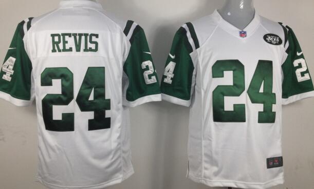 nike New York Jets 24 Darrelle Revis white game men nfl football jerseys