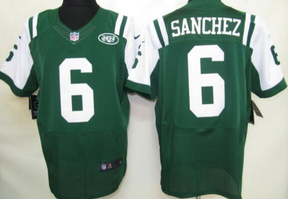 nike New York Jets 6 SANCHEZ green elite elite jerseys