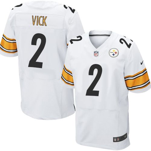 nike Pittsburgh Steelers 2 Michael Vick white elite nfl Jersey