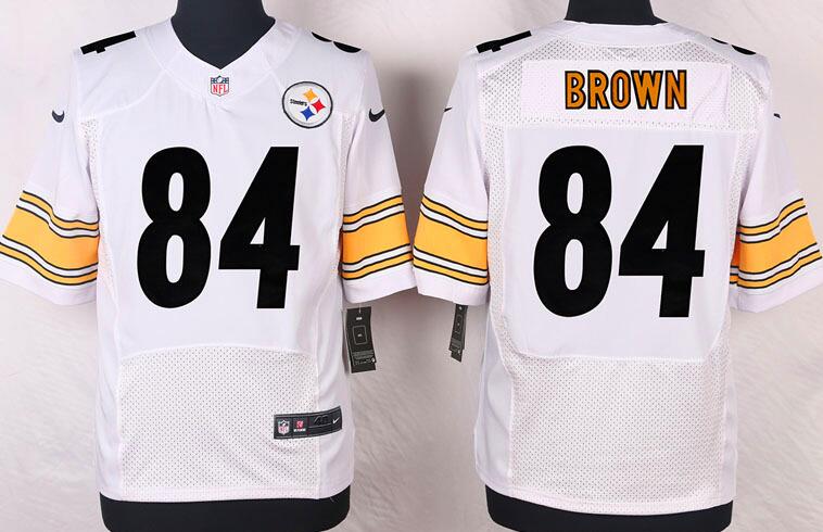 nike Pittsburgh Steelers 84 Antonio Brown white elite nfl jersey